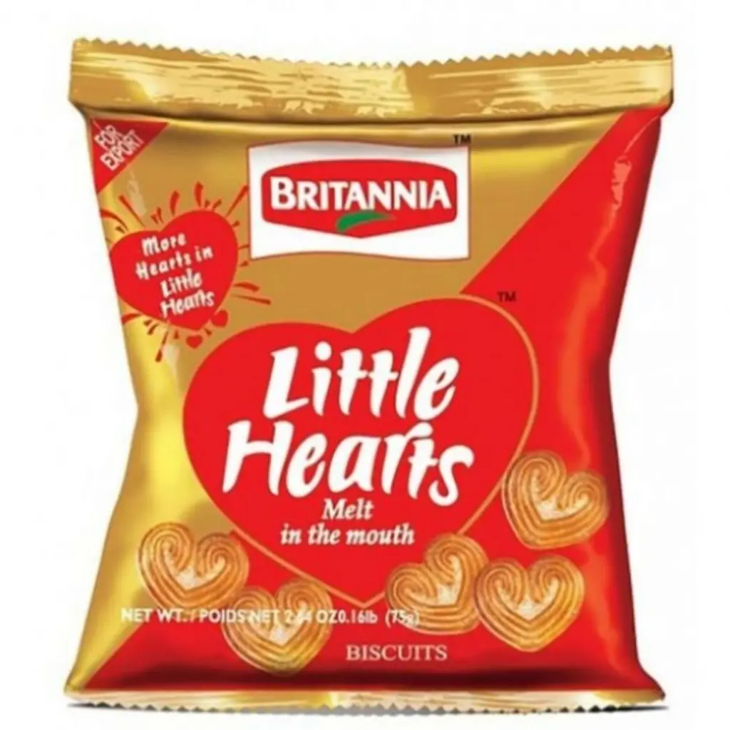 BRITTANIA LITTLE HEART 75GM  1*72