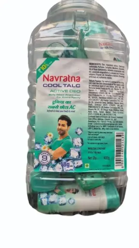 NAVRATAN COOL TALC 18GM 1JAR*24PCS  1*288
